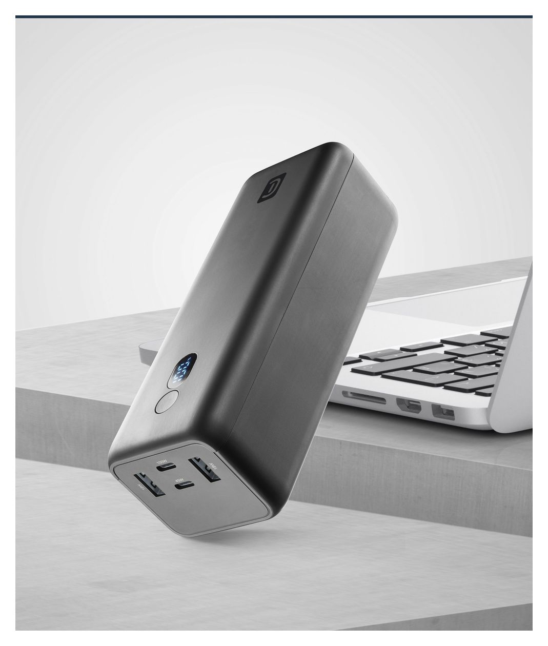 Maxi 27000 mAh Powerbank USB Typ-C  (Schwarz) 