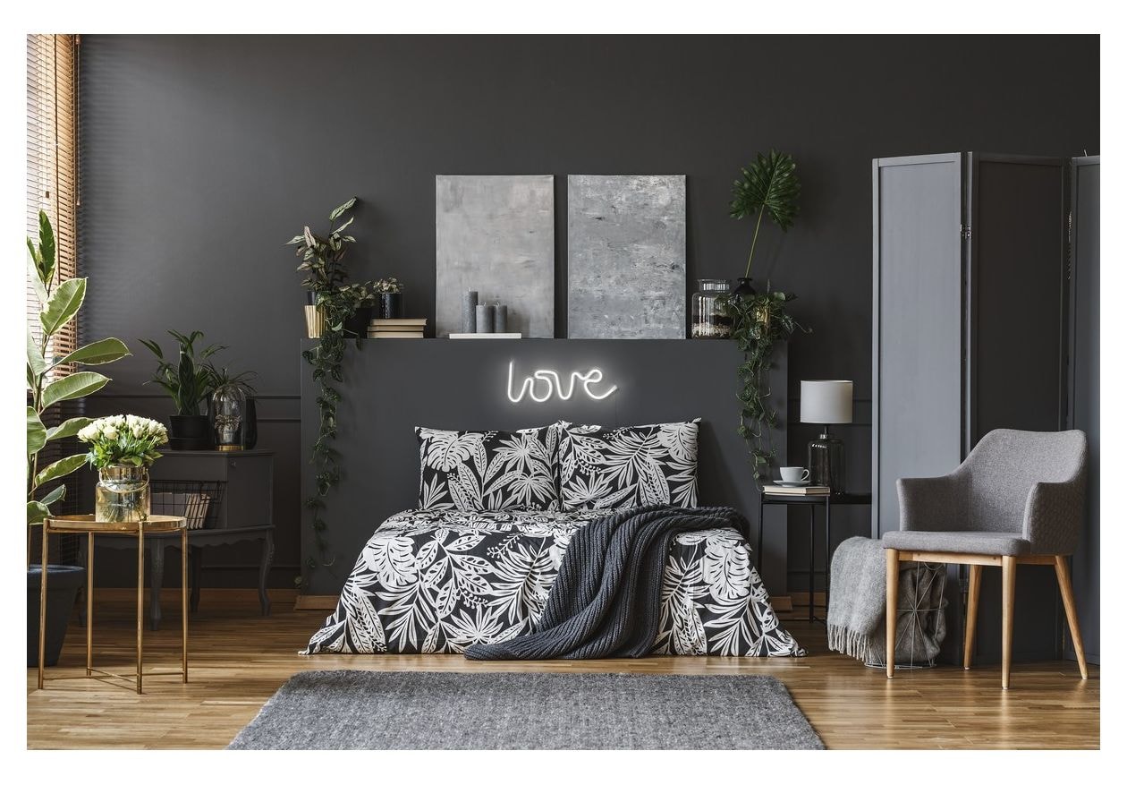 Neon Wall Light Love LED Weiß USB 