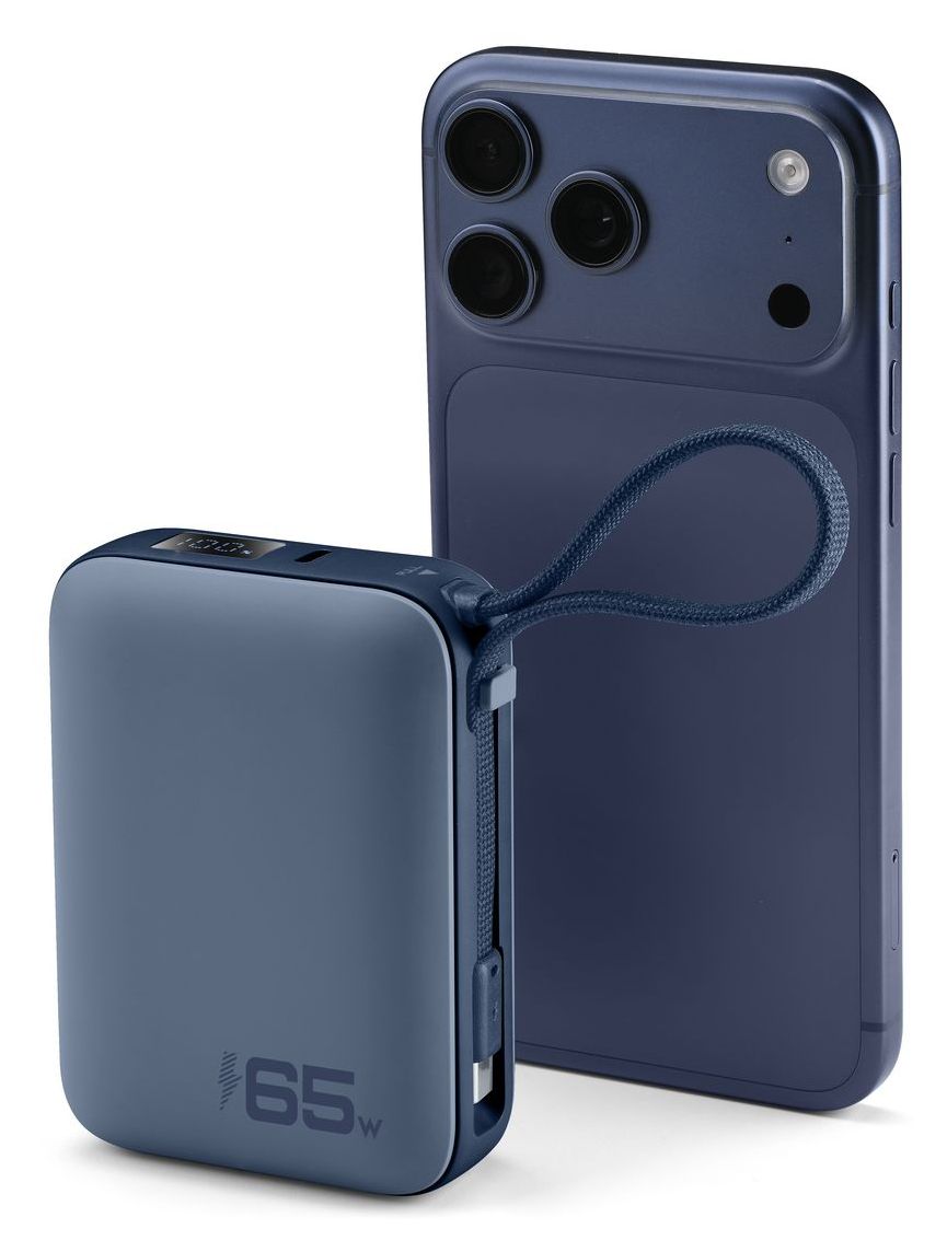 POWER BANK POCKET 20000 mAh 65W USB-C ANSCHLUSS BLAU 