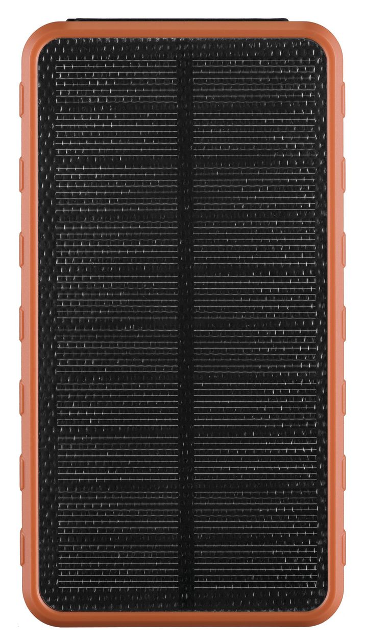 Solar 10000 mAh Powerbank USB Typ-C  (Orange) 