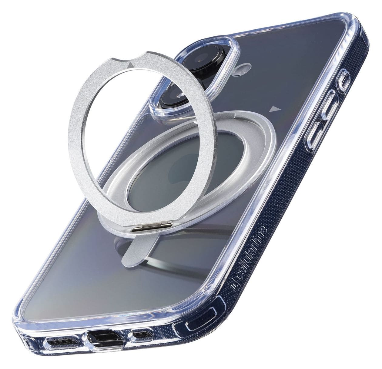 Spin Mag Cover für Apple iPhone 16  (Transparent) 