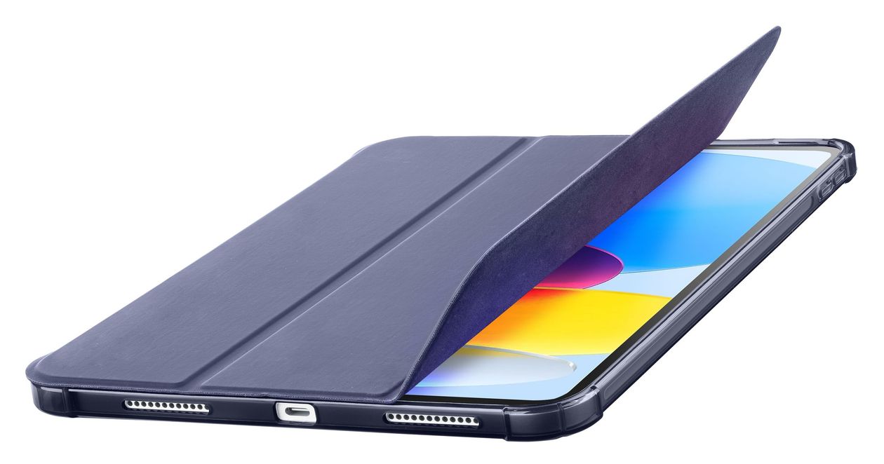 Stand Folio aus Kunstleder für Apple iPad A16 und iPad 10.Gen bis 27,7 cm (10.9") (Blau) 
