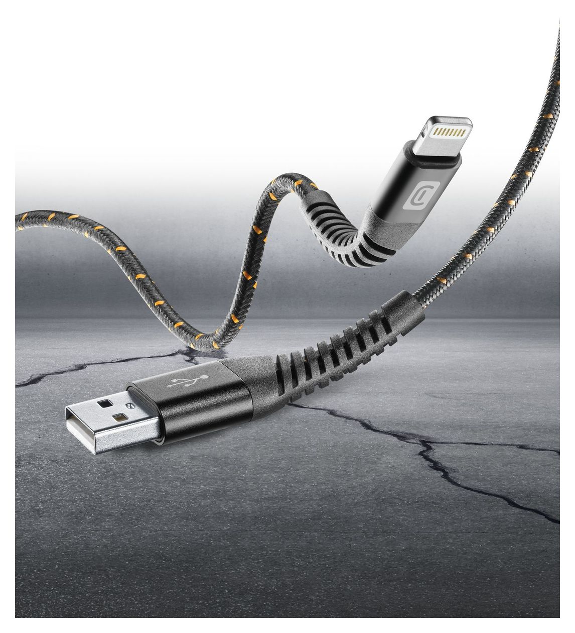 Tetra Force Cable Lightning auf USB A bis 12 W 1,2 m  (Schwarz) 
