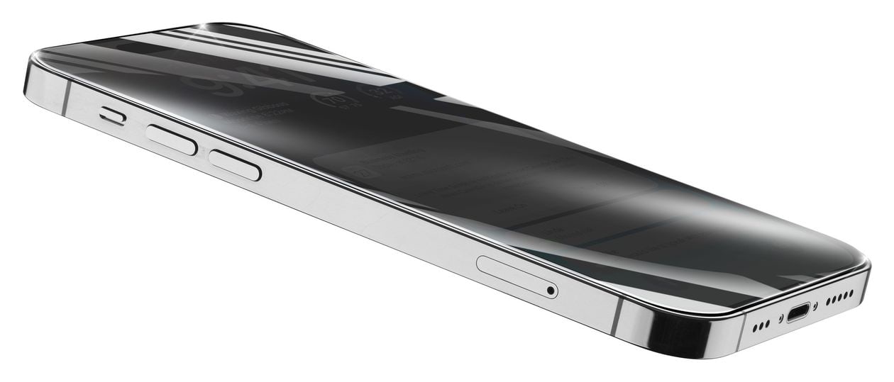 Top Secret Glass Klare Bildschirmschutzfolie " Privacy " gehärtetes Glas 9H für  Apple iPhone 14 Pro Antibakteriell 