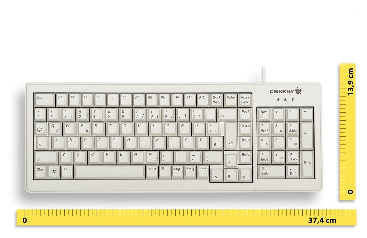 G84-5200 Complete Büro Tastatur USB + PS/2  (Grau) 