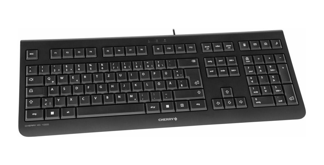 KC1000 Universal Tastatur USB  (Schwarz) 