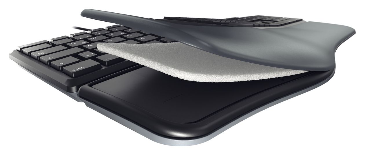 KC4500 Ergo Universal Tastatur USB  (Schwarz) 