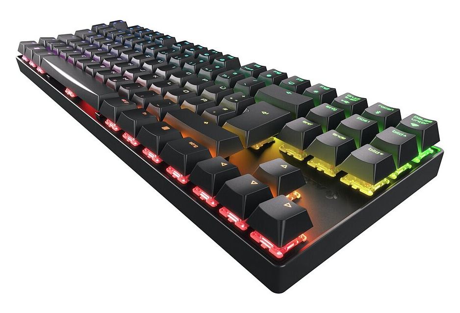 MX8.2 TKL Wireless RGB RGB-LED Gaming Tastatur USB + RF Wireless + Bluetooth 2.4 GHz  (Schwarz) 