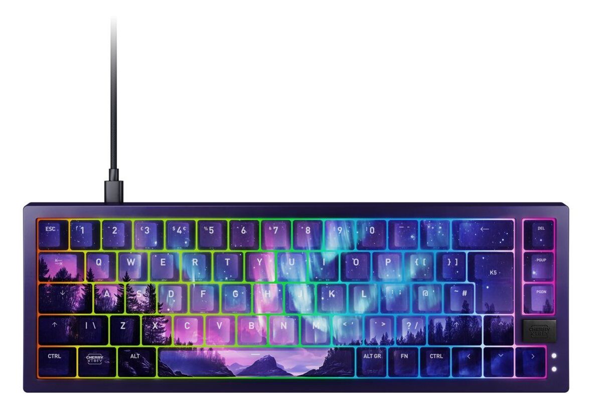 XTRFY K5V2 & GP6 Northern Light Bundle RGB-LED Home Tastatur USB  (Mehrfarbig) 