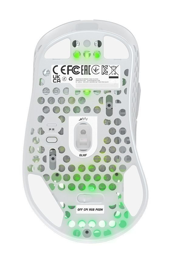 M4 RGB Wireless 19000 DPI Gaming Maus Optisch  (Weiß) 