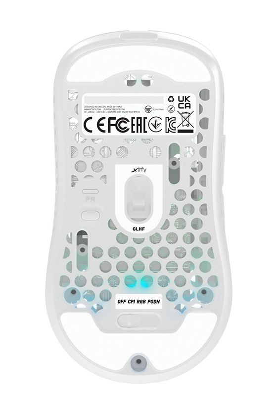 M42 RGB Wireless 19000 DPI Gaming Maus Optisch  (Weiß) 