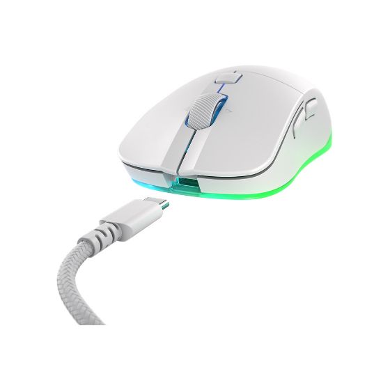 M50 Wireless 12000 DPI Gaming Maus Optisch  (Weiß) 