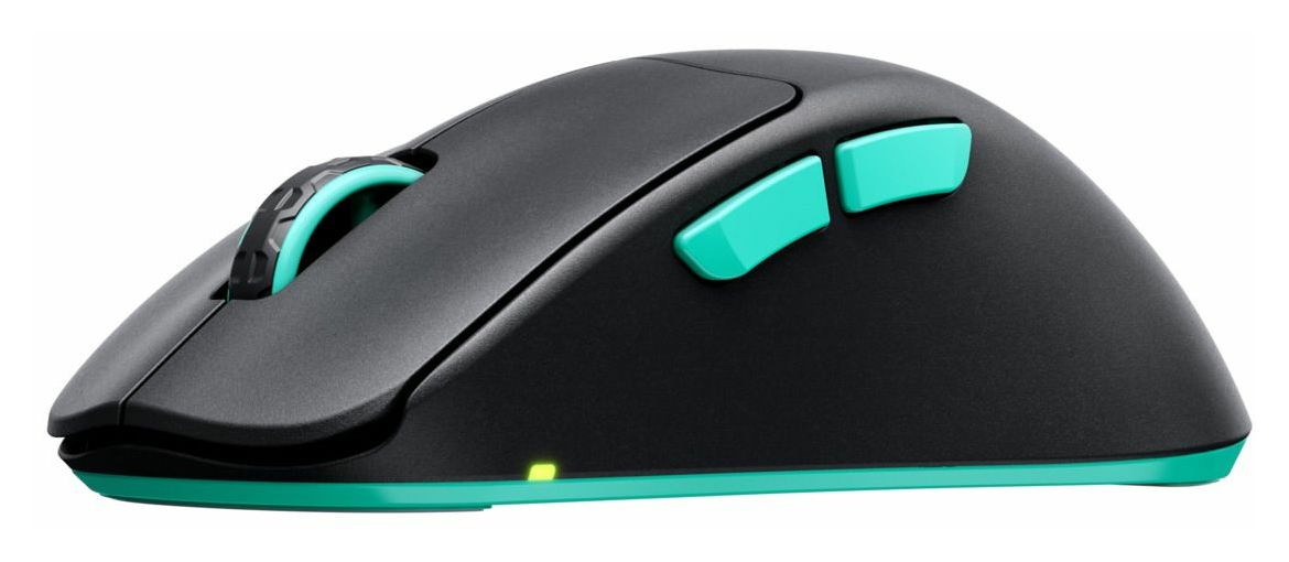 M64 Wireless 26000 DPI Gaming Maus  (Schwarz, Türkis) 