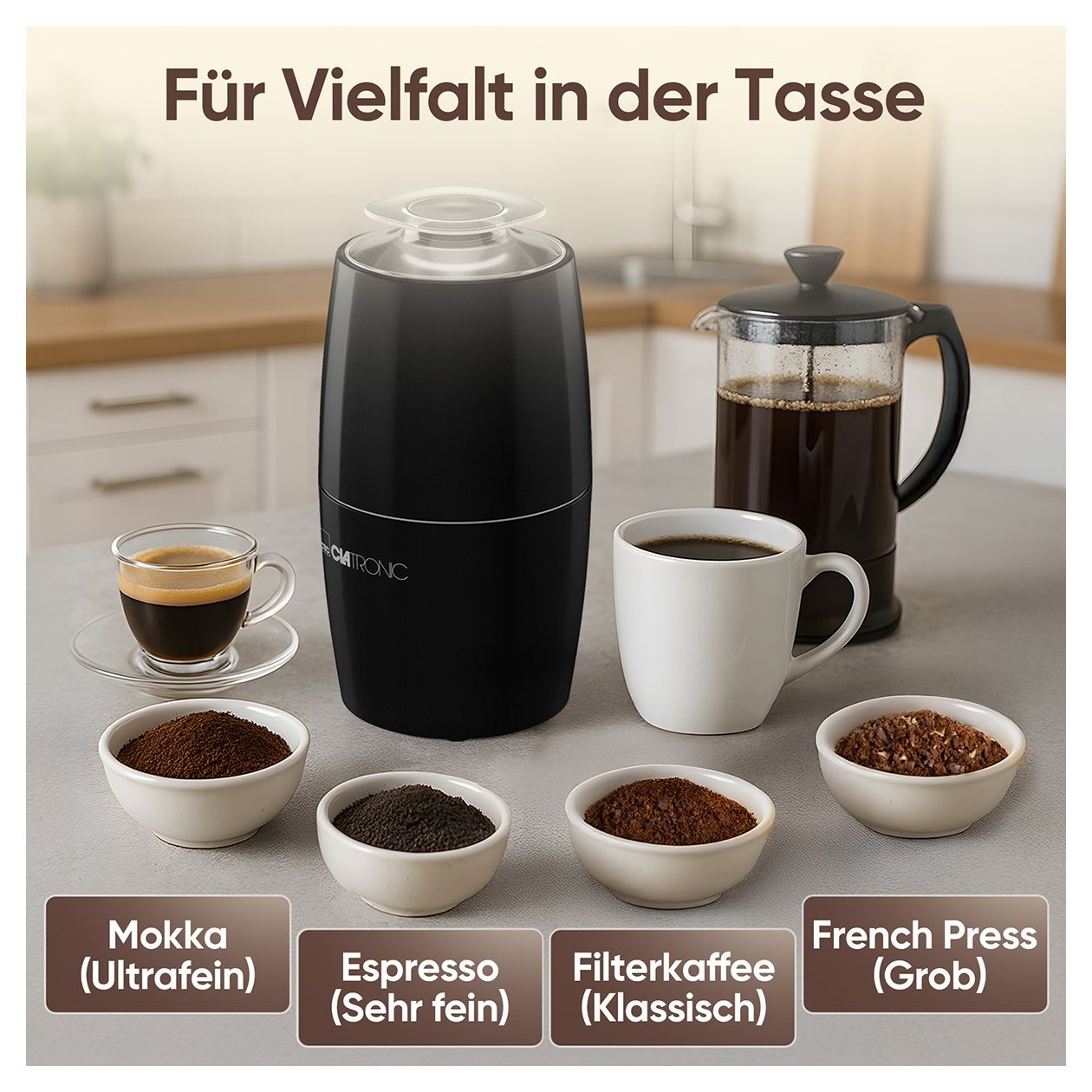 KSW3806 Kaffeemühle für 60 g 150 W  (Schwarz) 