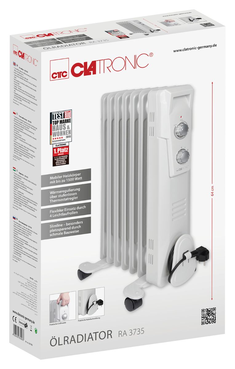 RA3735 Öl-Radiator 1500 W 