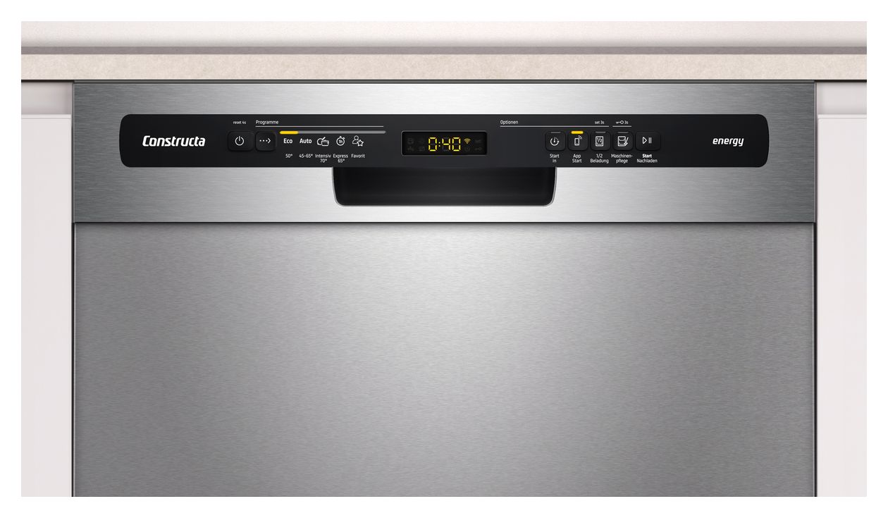 CG5US01HTD 60 cm Geschirrspüler unterbaufähig Leise 13 Maßgedecke aquaStop Funktion Wärmetauscher 