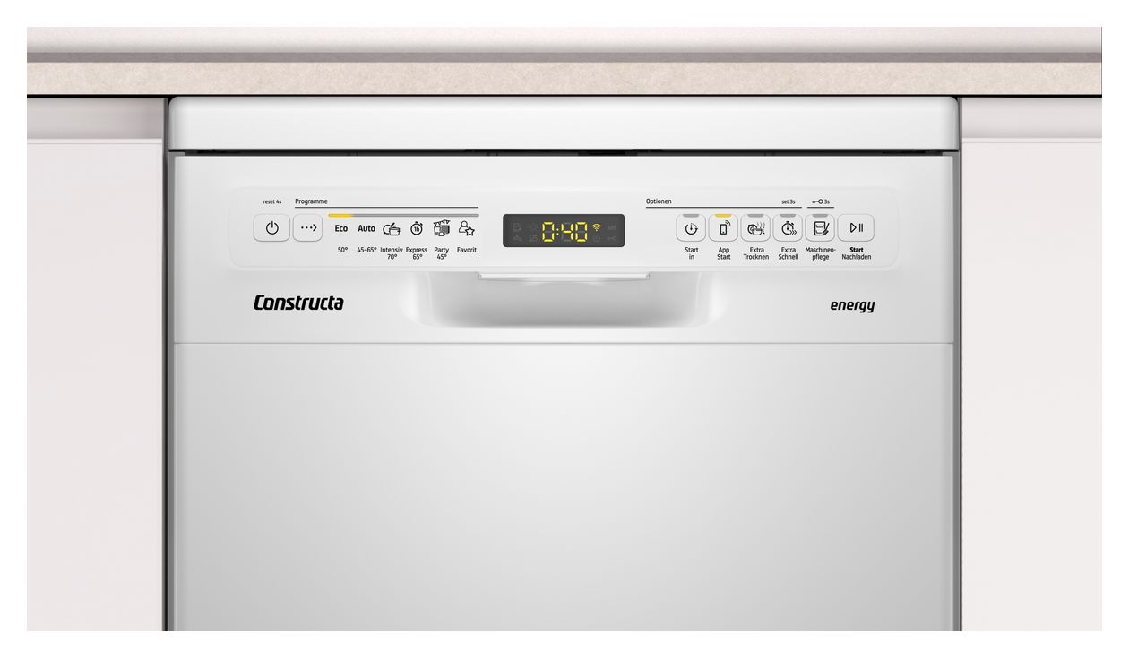 CP6SW01HLD 45 cm Geschirrspüler freistehend Leise 10 Maßgedecke aquaStop Funktion Wärmetauscher 