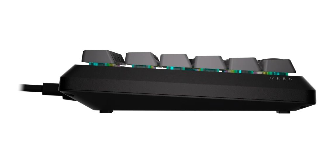 K55 Core RGB-LED Gaming Tastatur USB  (Grau) 