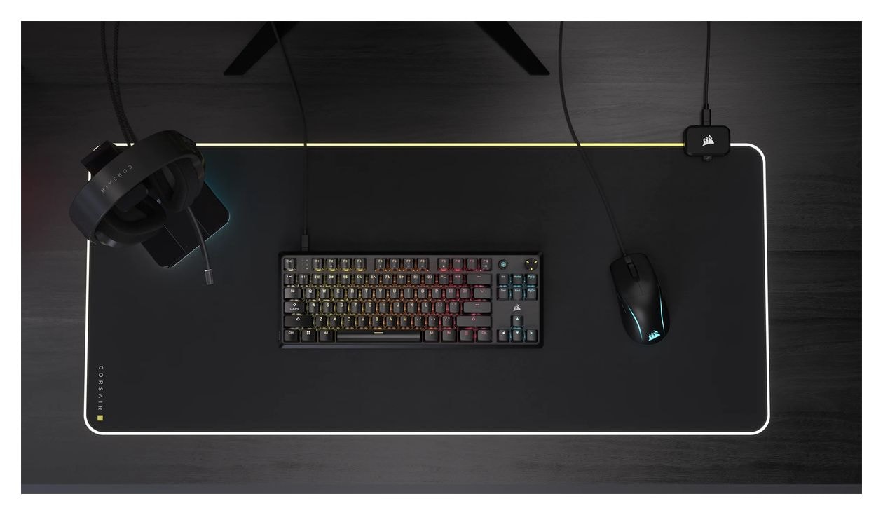 K70 Core TKL RGB-LED Gaming Tastatur USB  (Schwarz) 