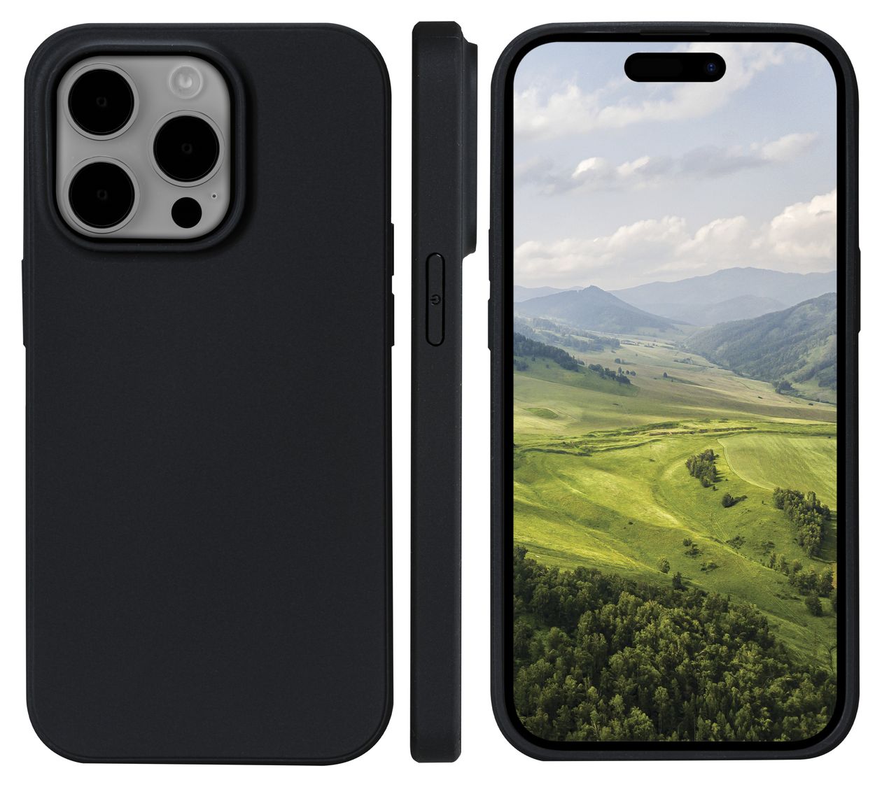 Greenland Cover für Apple iPhone 15 Pro  (Schwarz) 