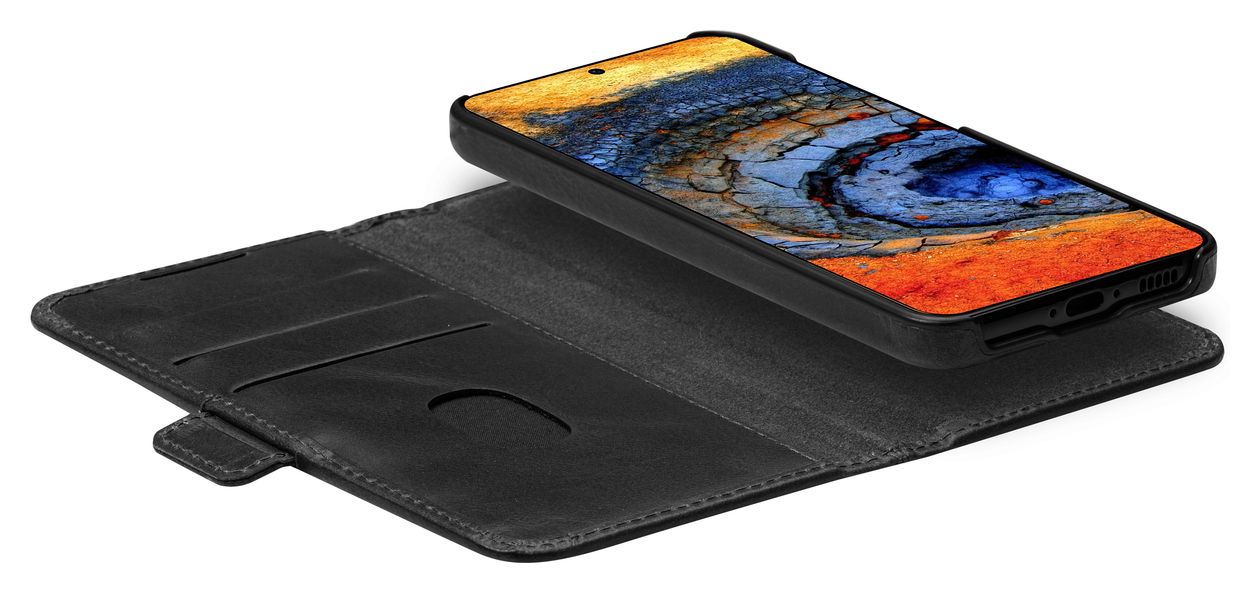Lynge Flip case für Samsung Galaxy S25  (Schwarz) 