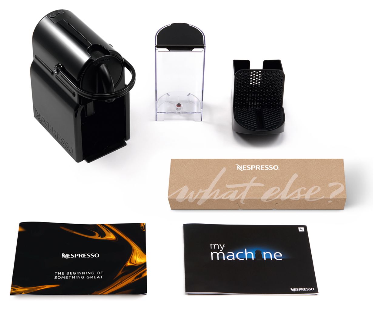 EN80.B Inissia Nespresso Kapselmaschine 19 bar 0,8 l  (Schwarz) 