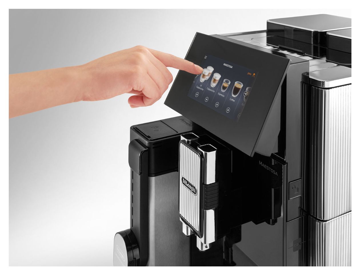 Maestosa EPAM960.75.GLM Kaffeevollautomat 19 bar 2,1 l 290 g AutoClean  (Schwarz, Edelstahl) 