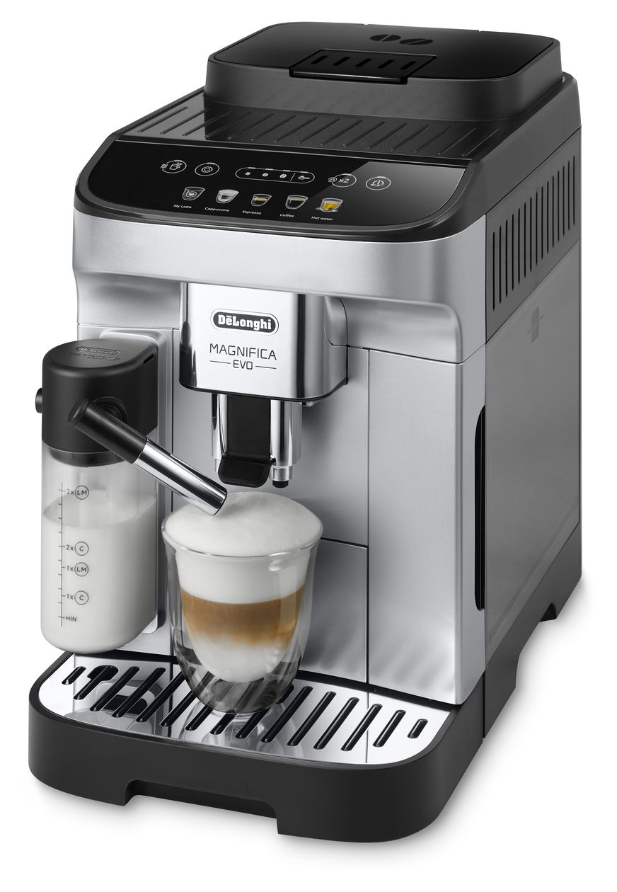 Magnifica Evo ECAM290.61.SB Kaffeevollautomat 15 bar 1,8 l 250 g  (Schwarz, Silber) 