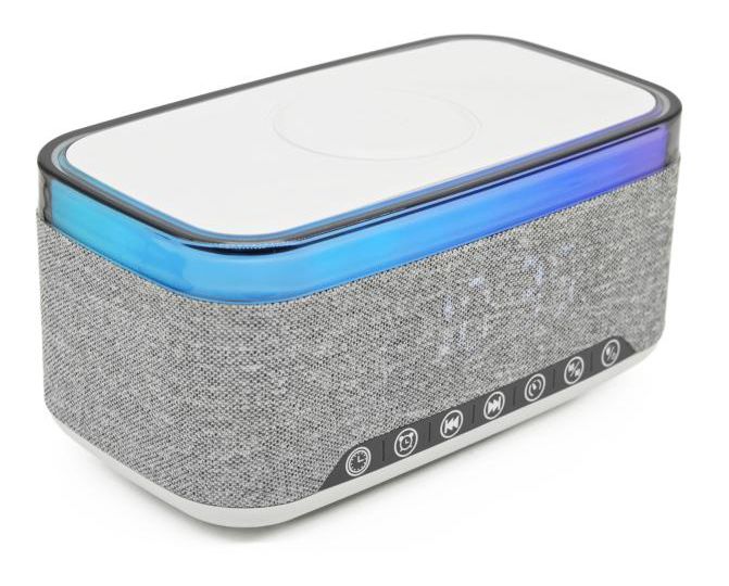 CRQ-225 Bluetooth FM Radio Uhr  (Grau) 