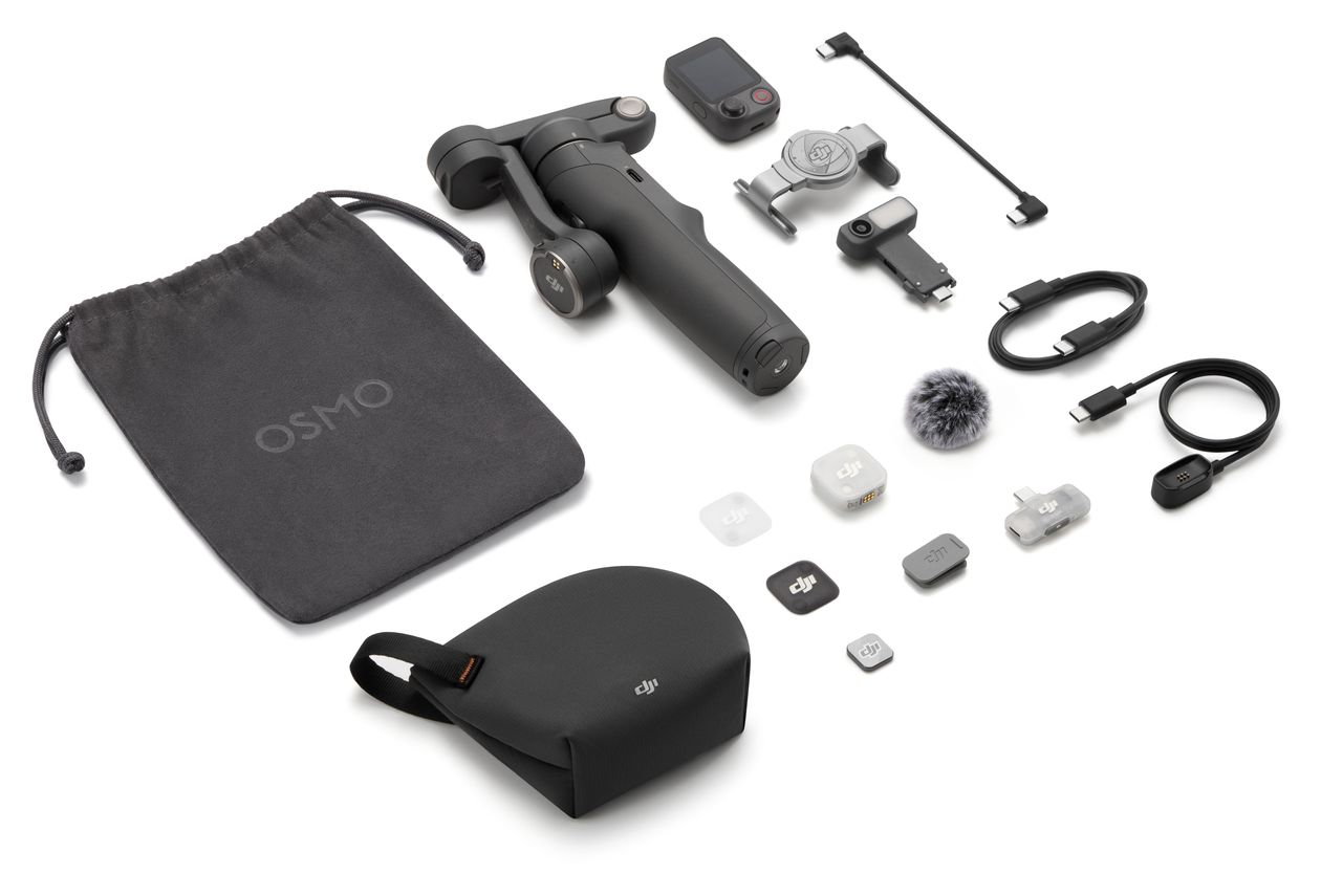 Osmo Mobile 8P Creator Combo Stativ Gimbal für Smartphone faltbar Bluetooth  (Schwarz) 