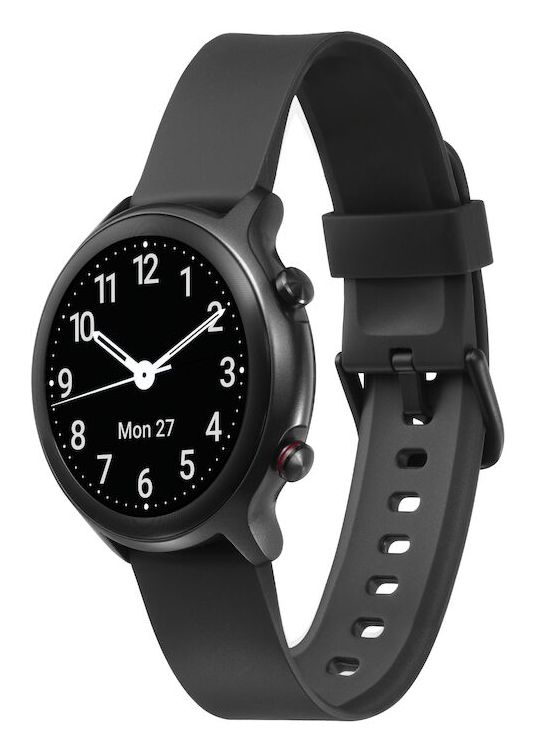 380600 Watch Digital 44 mm Smartwatch Rund IP68  (Schwarz) 