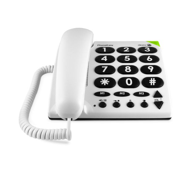 PhoneEasy 311c Analoges Telefon  (Weiß) 