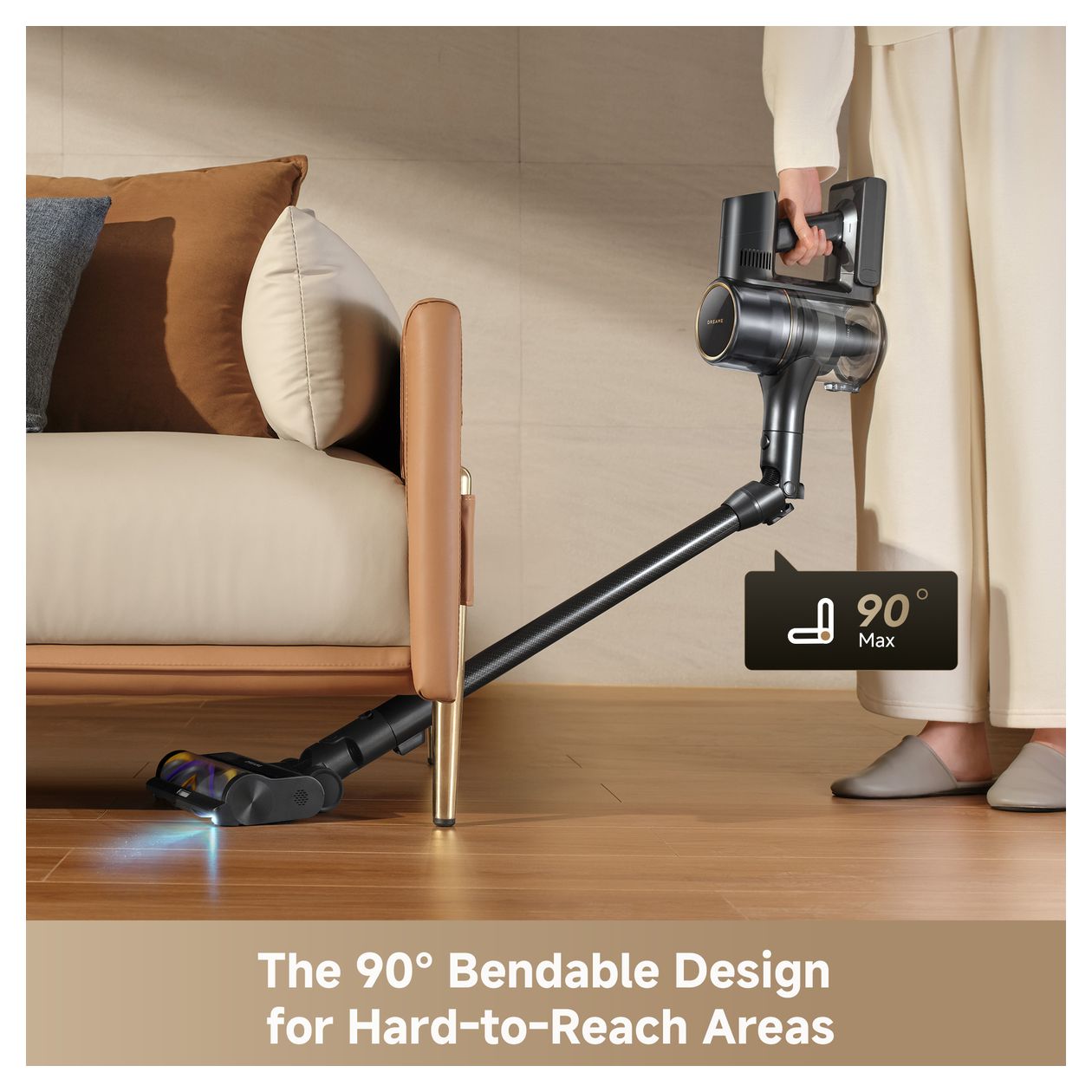 R20 Pro Handstaubsauger Beutellos bis 90 min Laufzeit 29,6 V Zyklonal  (Schwarz) 