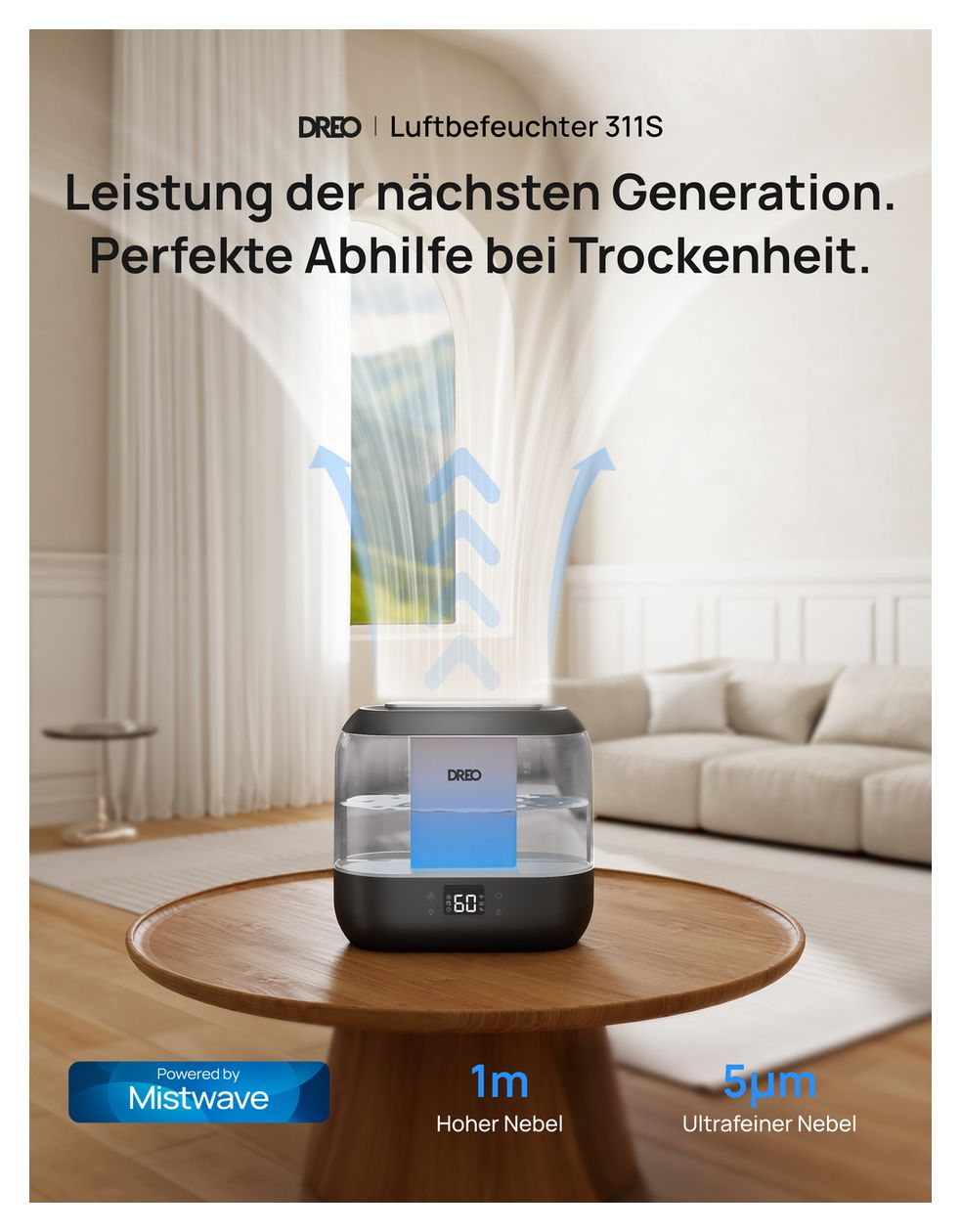 HM311S Luftbefeuchter 4,0 l Tank 