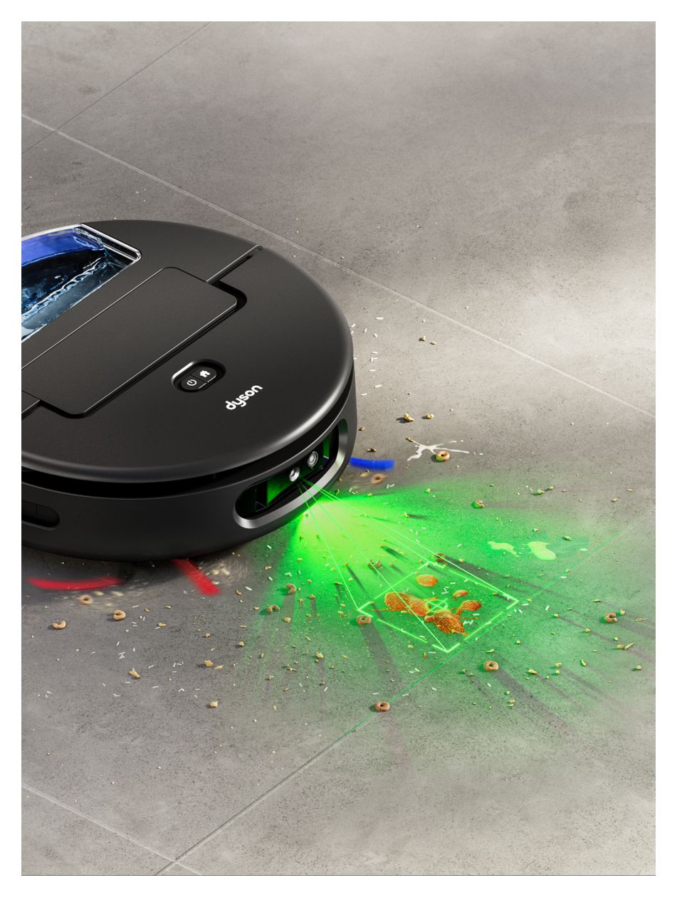 Spot+Scrub AI Saugroboter nass/trocken 140 min Akku 18000 Pascal Leistung  (Schwarz) 