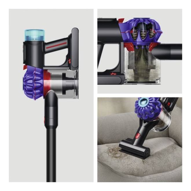 V10 Konical + Auto-empty Dok Handstaubsauger Beutellos bis 60 min Laufzeit HEPA  (Schwarz, Blau) 