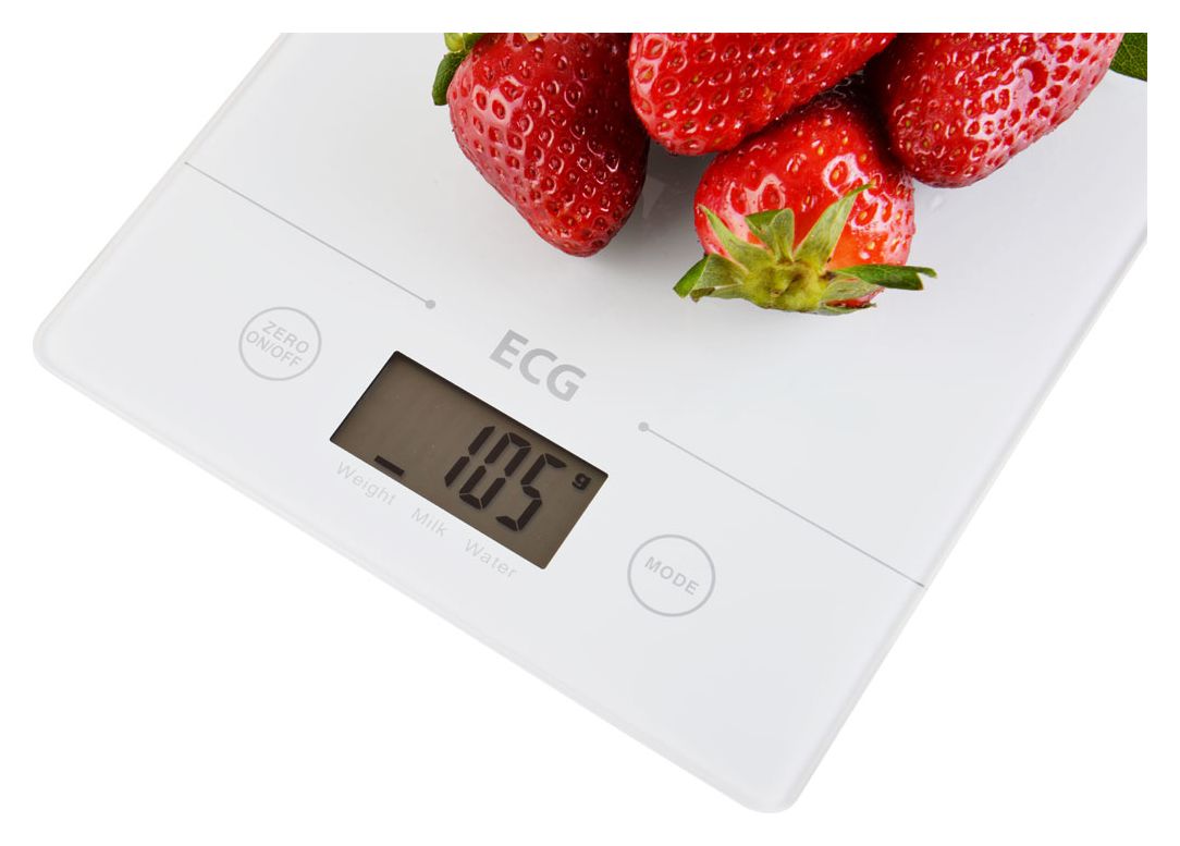 KV117 Slim Elektronische Küchenwaage bis 5 kg  (Weiß) 