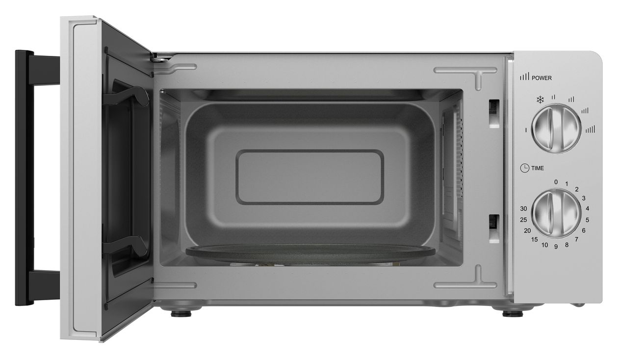 MTM2076IS Freistehende Mikrowelle 700 W Größe: klein 6 Stufen  (Silber) 