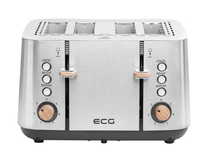 ST4767 Timber Toaster 1850 W 4 Scheibe(n) 7 Stufen  (Schwarz, Edelstahl) 