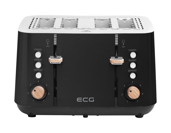 ST4768 Timber Toaster 1850 W 4 Scheibe(n) 7 Stufen  (Schwarz, Edelstahl) 