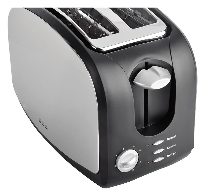 ST968 Toaster 900 W 2 Scheibe(n) 8 Stufen  (Schwarz, Edelstahl) 