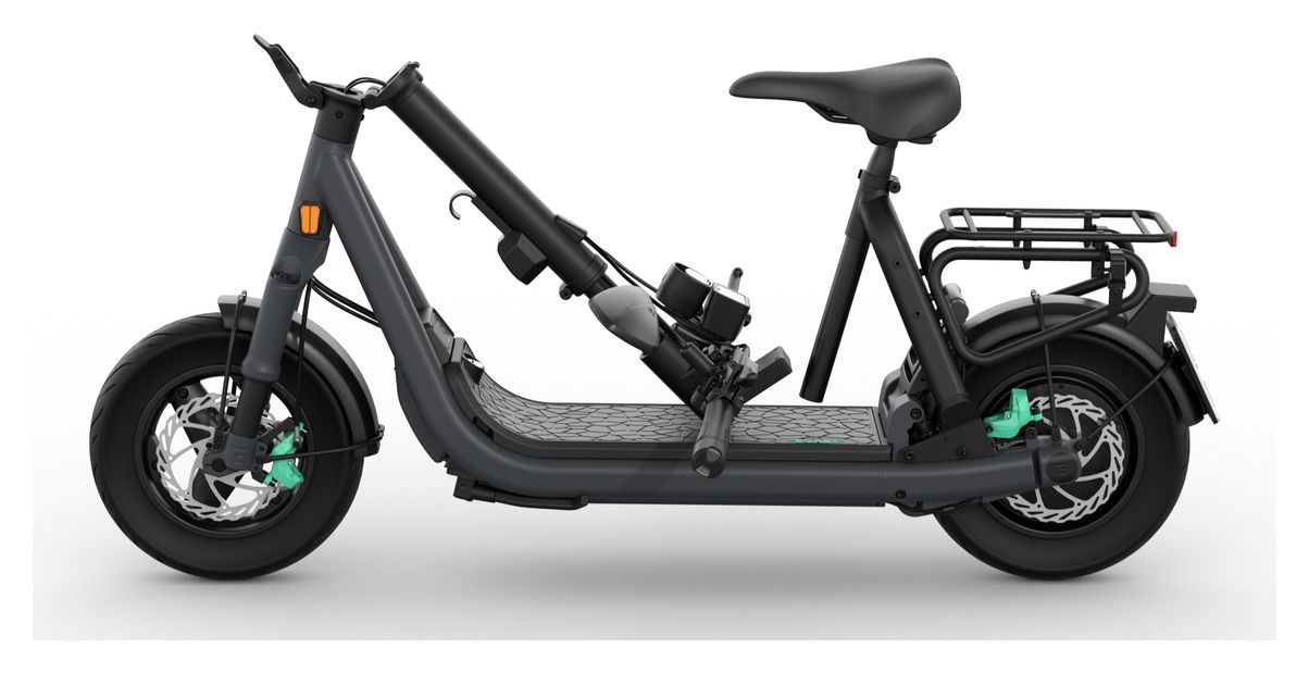 GTs E-Scooter 949 Wh 100 km Reichweite 34,9 kg  (Graphit, Grau) 