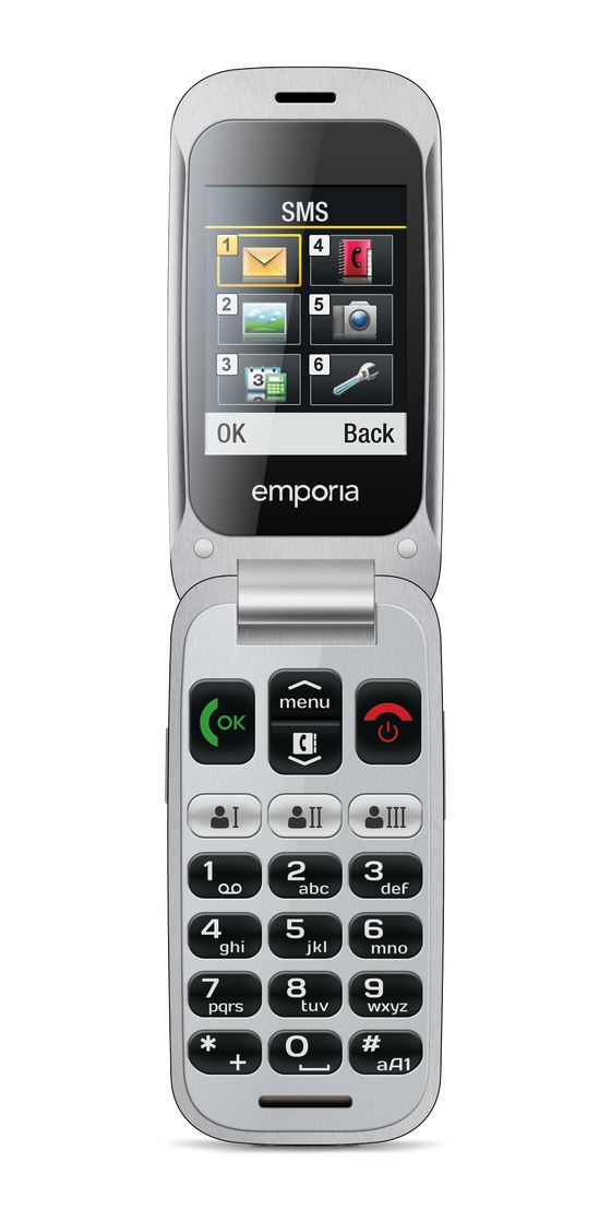 One 2G Smartphone 6,1 cm (2.4 Zoll 2 MP  (Schwarz, Grau) 