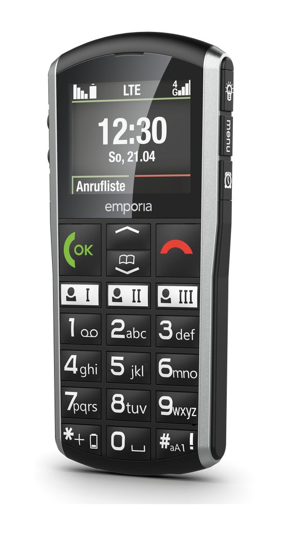SimpliCity V27 4G Smartphone 5,08 cm (2 Zoll) Single SIM  (Schwarz, Silber) 
