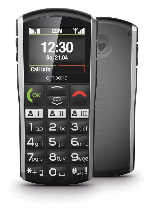 SimpliCity V27 2G Smartphone 5,08 cm (2 Zoll)  (Schwarz, Silber) 