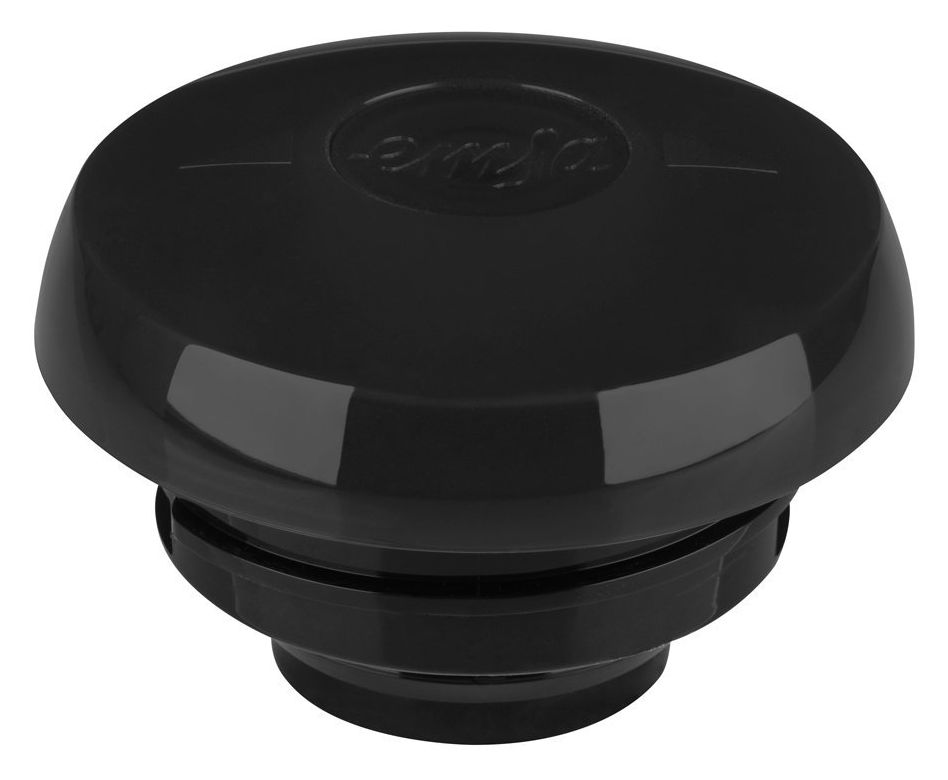 504235 SAMBA Quick Press Isolierkanne 1,0l Glas-Isolierkolben  (Schwarz) 