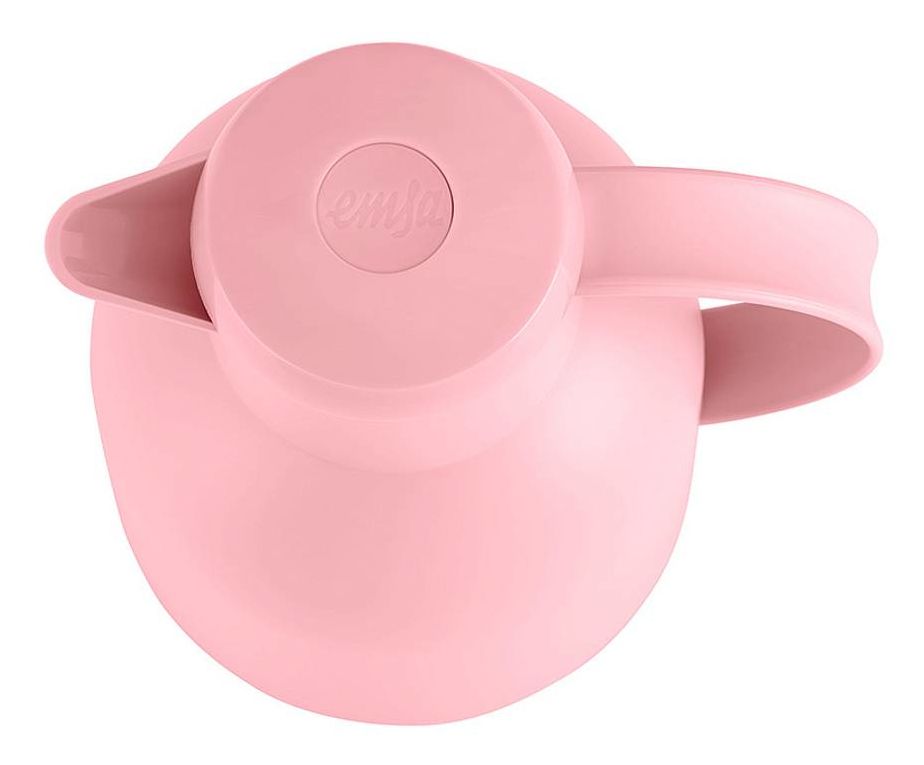 SAMBA Quick Press Isolierkanne 1,0l Glas-Isolierkolben  (Pink) 