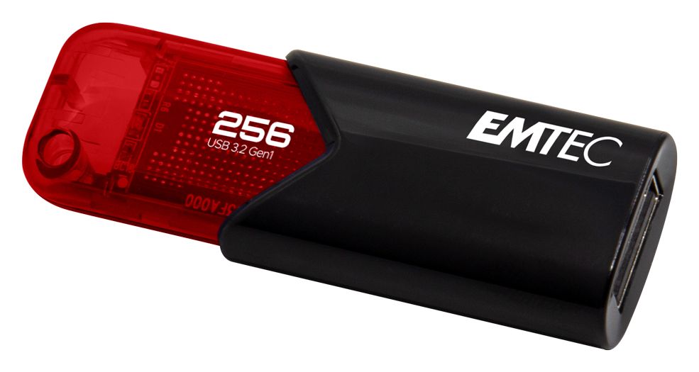 B110 Click Easy USB Typ-A Stick 256 GB  (Schwarz, Rot) 