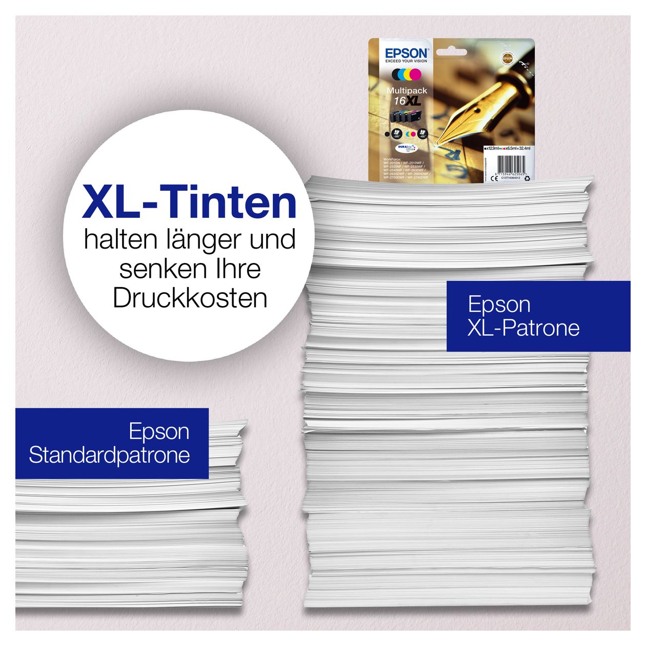 16XL C13T16334012 originale Druckerpatronen Magenta 6,5 ml 