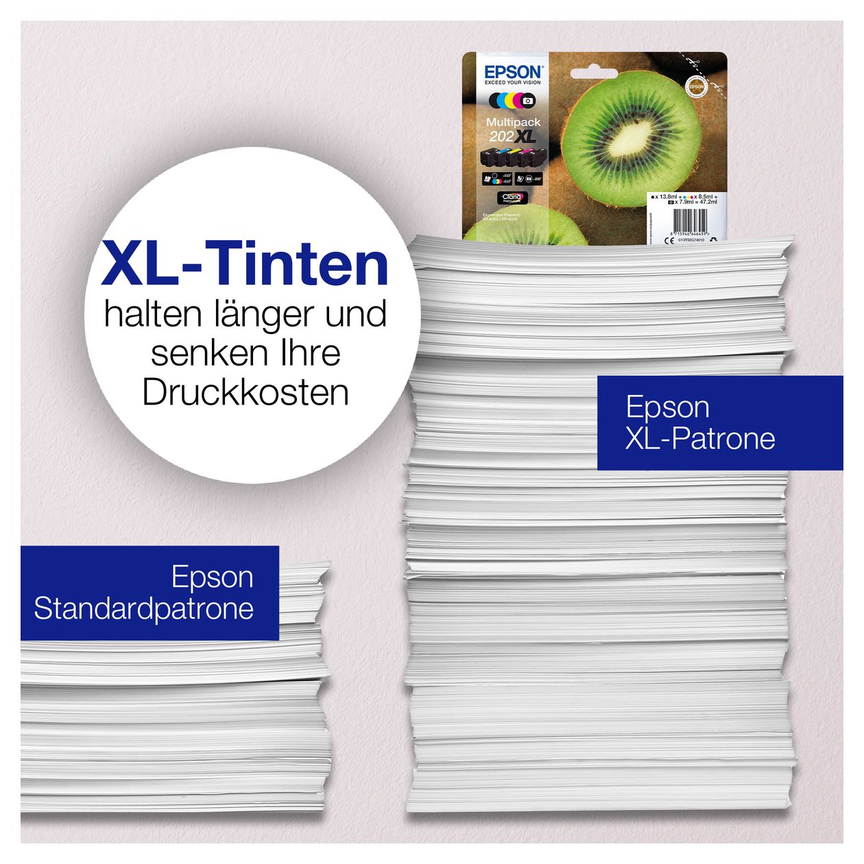 202XL C13T02H14010 originale Druckerpatronen Schwarz 7,9 ml 800 Seiten 